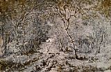 Theodore Rousseau Canvas Paintings - Allee Sous Bois